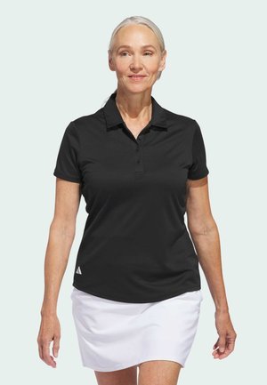 WOMEN'S SOLID PERFORMANCE SHORT SLEEVE - Bluză polo - black