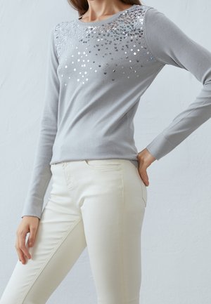 Pullover - mottled grey