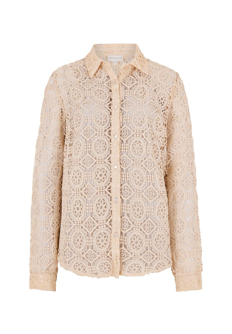 Apricot Overhemdblouse graniet