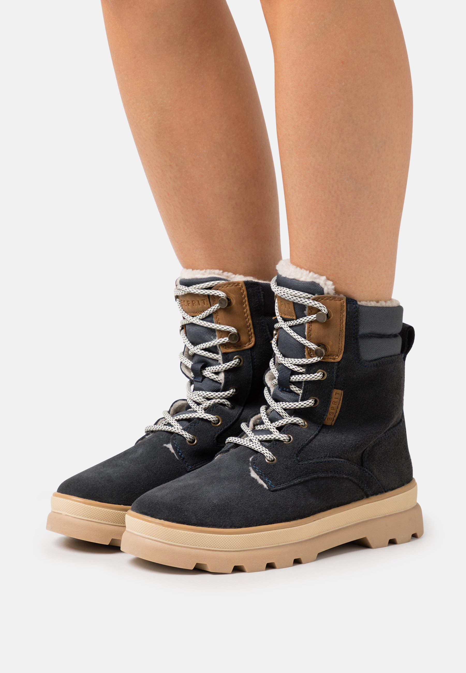 Esprit Schnürstiefelette navy/dunkelblau Zalando