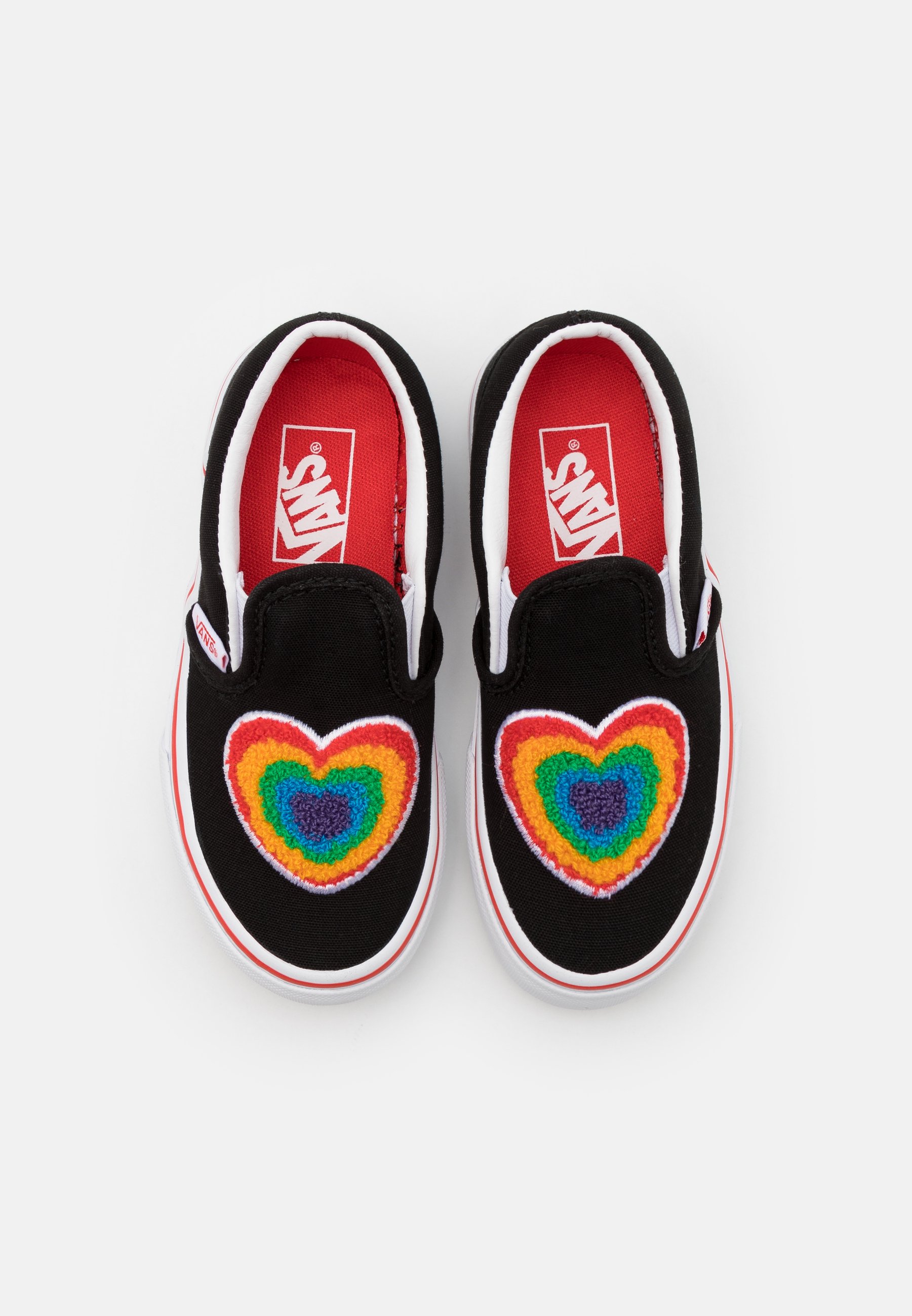 white vans with rainbow