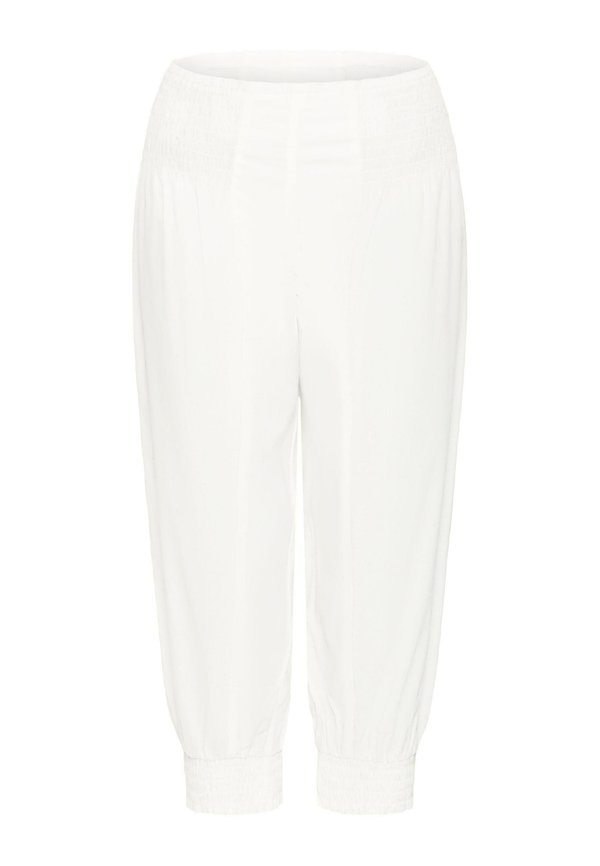 JILL WIDE CAPRI - Shorts - blanc de blanc4