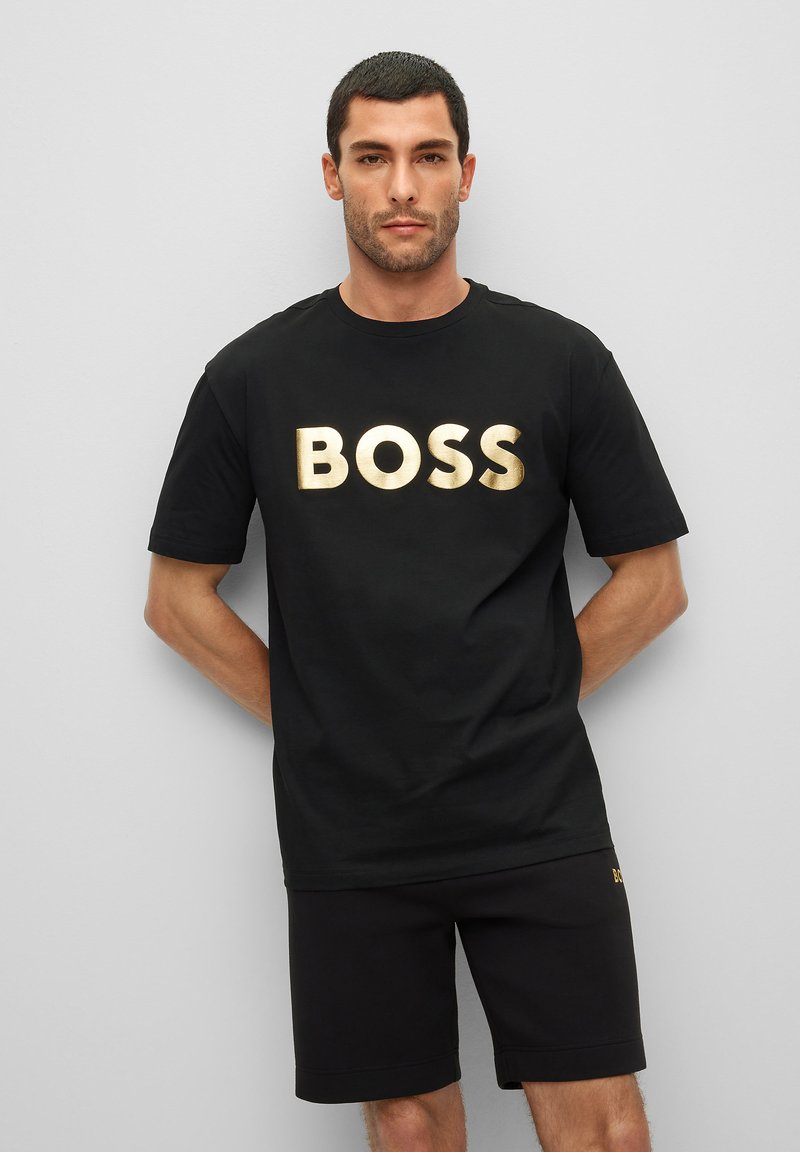 BOSS Tee T-shirts print black/sort - Zalando.dk