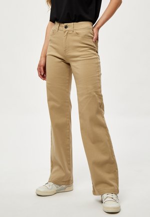 DSFLORENCE FIVEPOCKET - Flared Jeans - dark sand