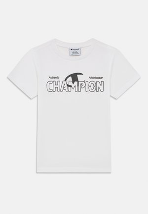 GRAPHIC CREWNECK LOGO - T-Shirt print - white
