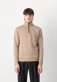 BOSS ZETRUST - Bluză de molton - open brown