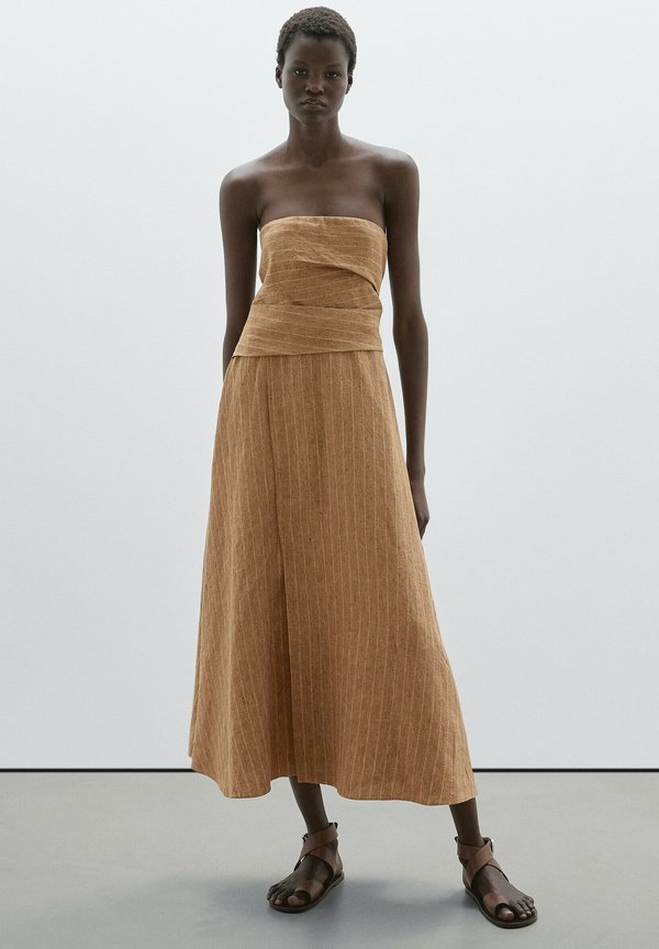 STRAPLESS FLOUNCE - Day dress