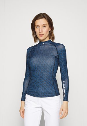 ASA PRINT SOFT COMPRESSION - Long sleeved top - nautical blue