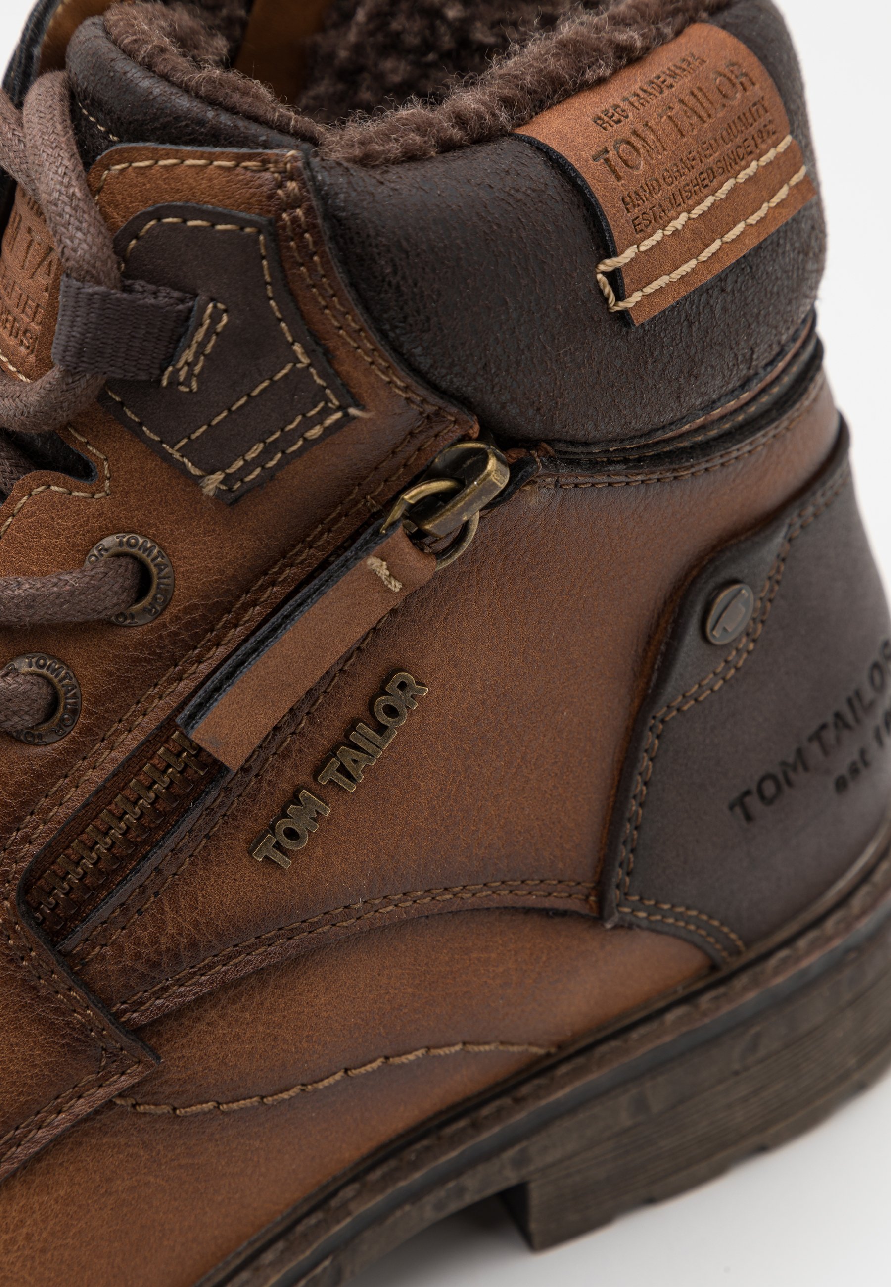 TOM TAILOR Lace-up ankle boots - camel/brown - Zalando.de