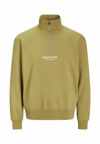 JORVESTERBRO QUARTER ZIP - Sportinis megztinis - cedar