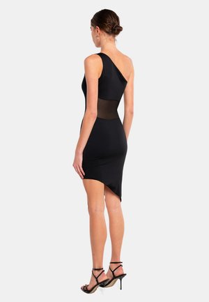 princess polly baby blue dress New Look strappy back mini dress in black linen