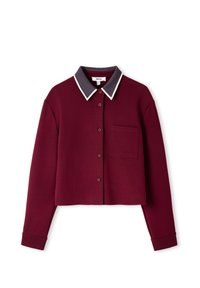 IPEKYOL SHIRT KNIT MIX SHIRT - Hemdbluse - bordeaux
