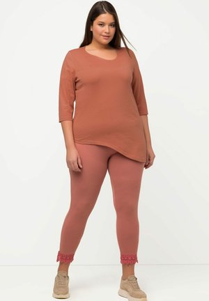 Ulla Popken Camiseta de manga larga - light red