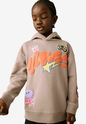 Next REGULAR FIT - GRAPHIC  - Hoodie - stone vibes