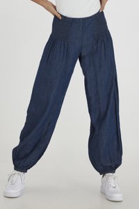 PULZ - PULZ - Relaxed fit jeans - dark blue Thumbnail Image 1