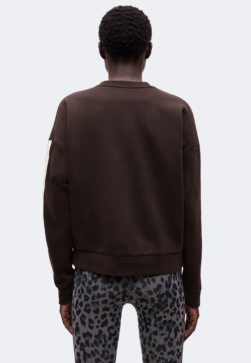 adidas ESSENTIALS 3 STRIPES - Sweatshirt - aurora coffee/ivory — photo 3