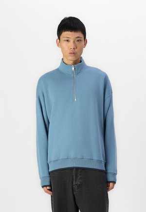 Essential Half-Zip Sweatshirt - Sweatshirt - provincal blue