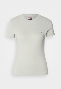 SLIM LINEAR TEE - Βασικό μπλουζάκι - misty sage