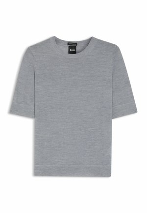 BOSS FARBELLA - Basic T-shirt - light grey seven