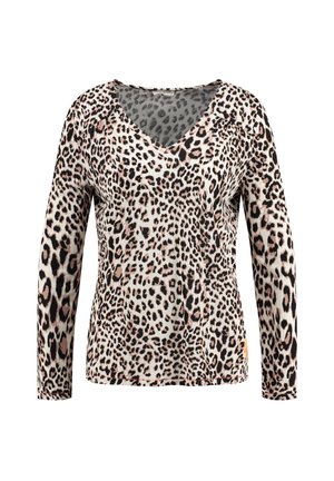 Key Largo LEONA V-NECK - Maglietta a manica lunga - offwhite