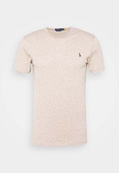 Polo Ralph Lauren CUSTOM SLIM FIT SOFT COTTON T-SHIRT - T-shirt básica - tuscan beige heather