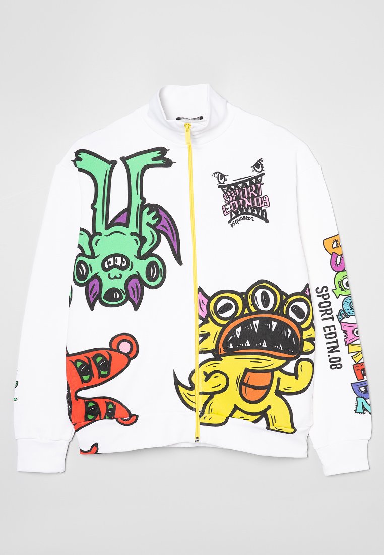 Dsquared2 Sweater met rits wit