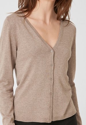 Cardigan - mottled light brown