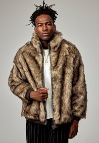 iets frans... WADE ZIP THRU UNISEX - Casaco de inverno - brown