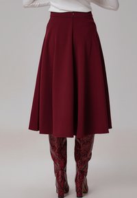 Smart and Joy MIDI - Jupe trapèze - rouge foncé