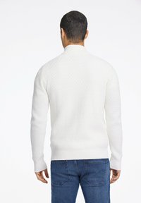 Lindbergh O-NECK STRUCTURE - Felpa con zip - off white