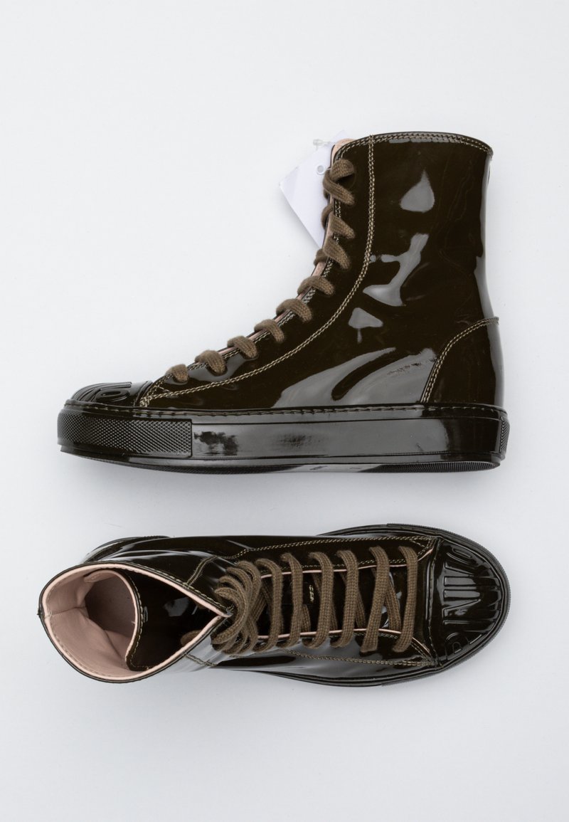 Pinko Bottines à lacets - green