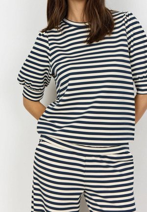 Print T-shirt - dark blue