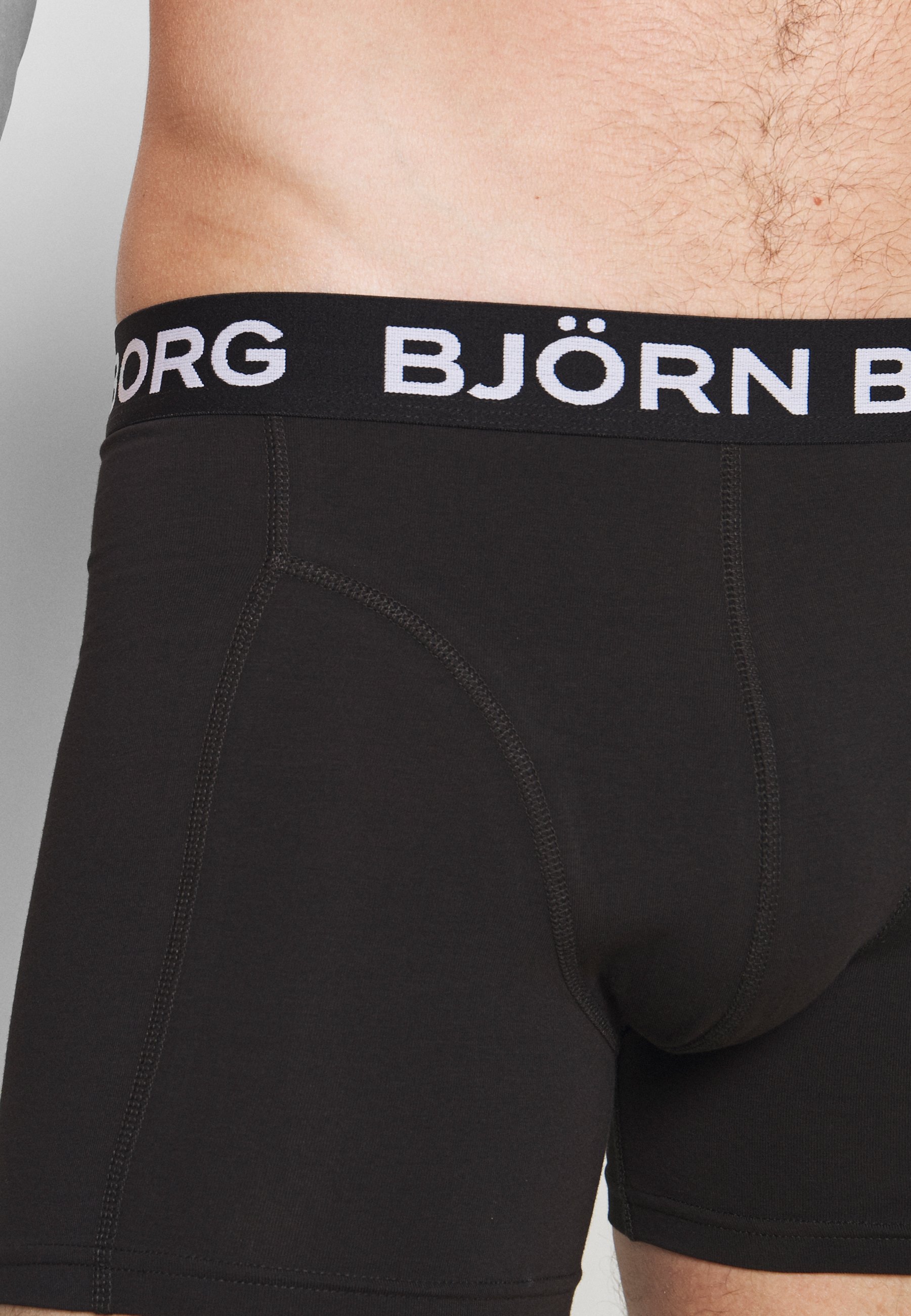 Björn Borg ESSENTIAL BOXER 3 PACK - Shorty - black/vert - ZALANDO.FR