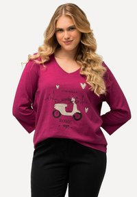 Ulla Popken CIAO BELLA MANCHES 3/4 ET COL EN V COUPE CLASSIC FIT - Maglietta a manica lunga