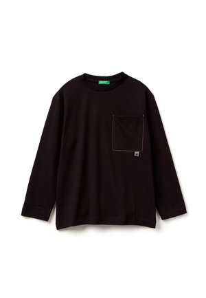 WITH BOLD PRINT - Maglietta a manica lunga - black