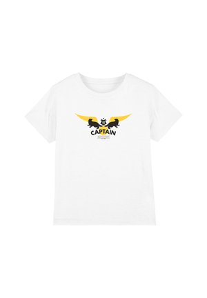 Cotton Soul, HARRY POTTER HUFFLEPUFF CAPTAIN UNISEX - Print T-shirt - white