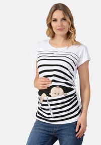 M.M.C. BABY FLUCHT - Print T-shirt - weiß