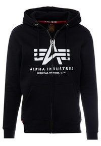 BASIC UNISEX - Mikina so zipsom - black