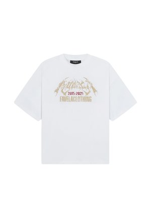 FAVELA, FAVELA WALL T-SHIRT - T-shirt imprimé - white