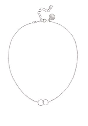 CIRCLES TWIST - Halsband - silver-coloured