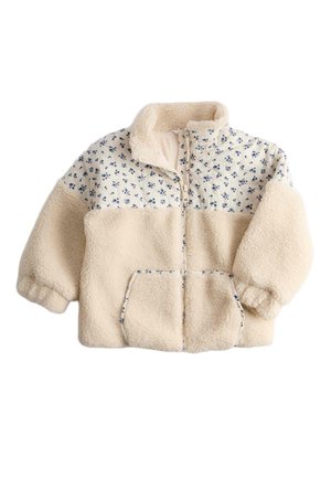 FLORAL PATCHWORK  - Giacca in pile - ecru mix