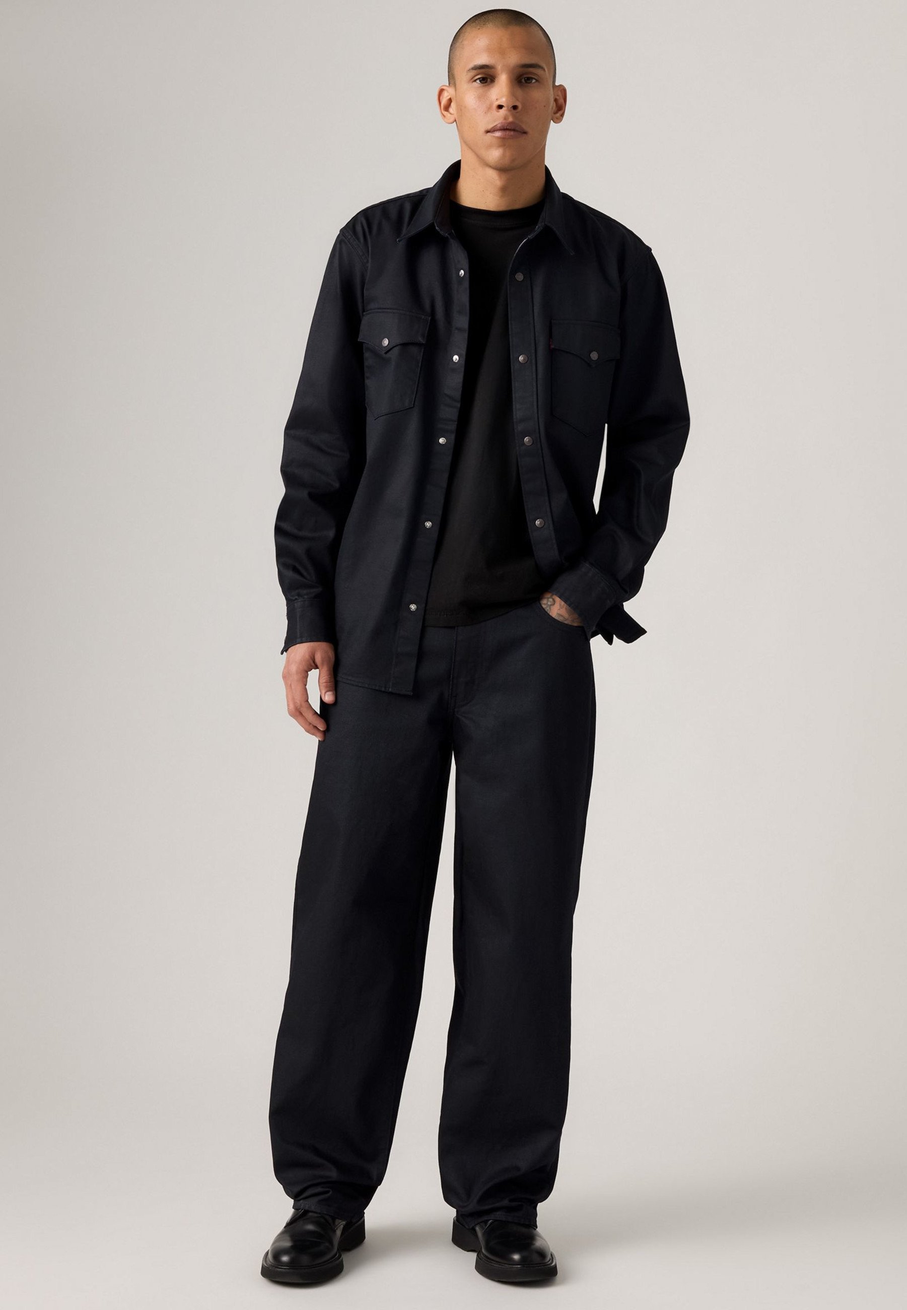 Levi's® 578® BAGGY - Baggy Jeans - layers on layers coated/coated