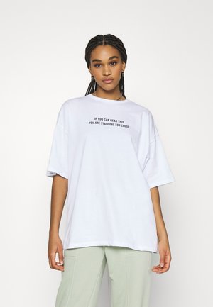 T-shirt print - white