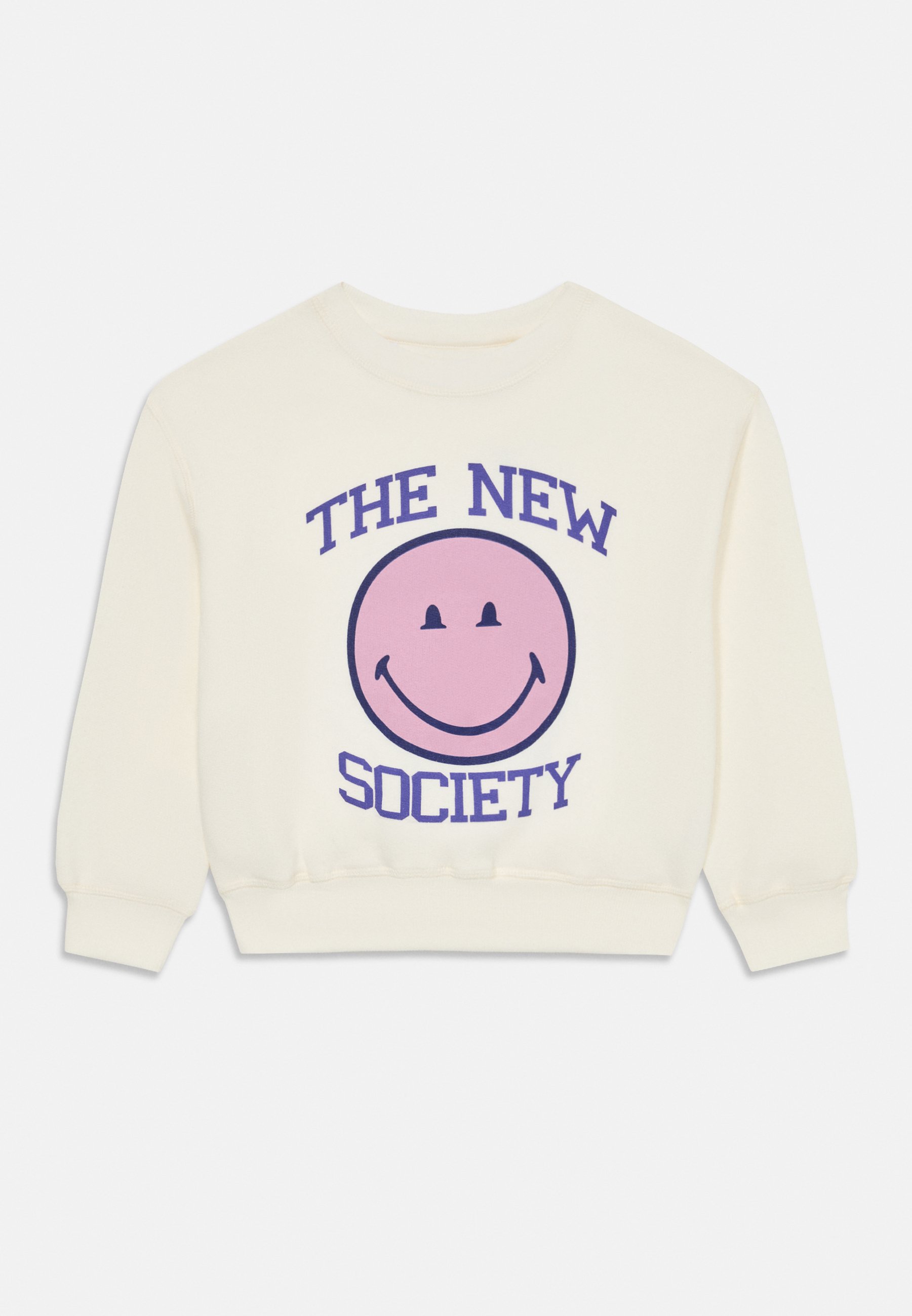 The New Society SMILEY UNISEX Sudadera moonlight white/blanco