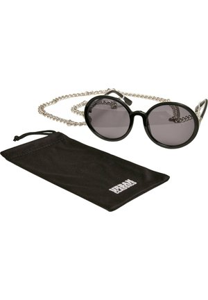 UNISEX ACCESSOIRES CANNES WITH CHAIN - Lunettes de soleil - black