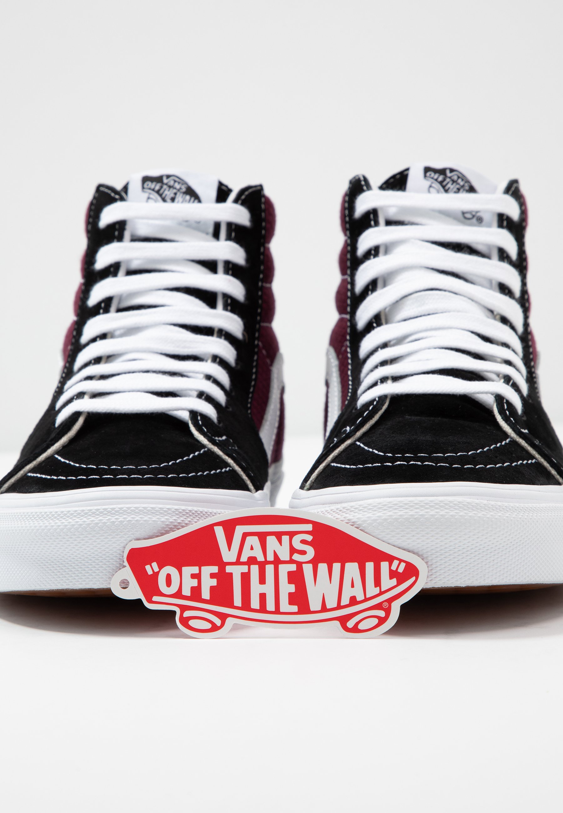vans bordeaux rood platform