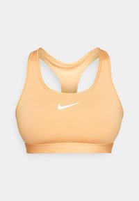 BRA - Vidutiniškai krūtinę prilaikanti sportinė liemenėlė - copper moon/white