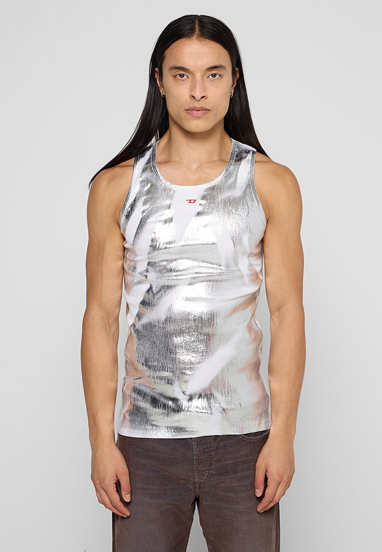 Diesel Top zilverkleurig Diesel Top zilverkleurig