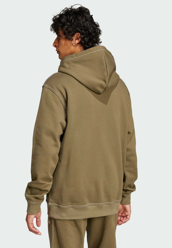 WABASH - Hoodie - olive strata4