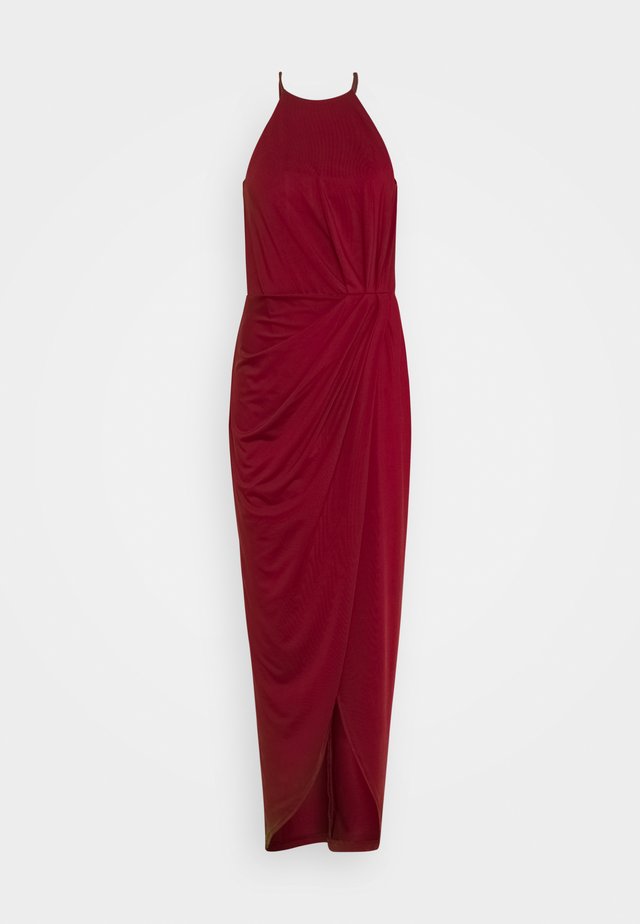 TWISTED SPORTSCUT GOWN - Galajurk - burgundy